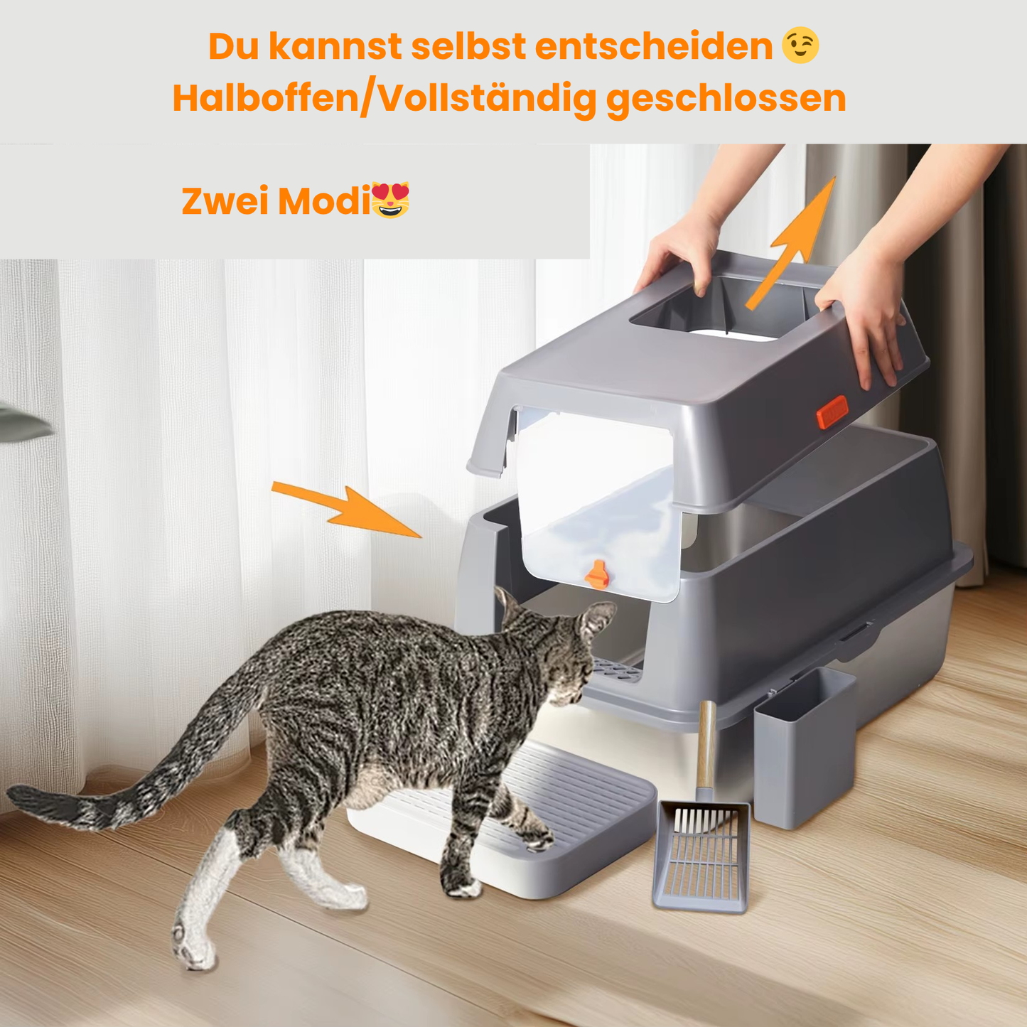 Purrfect Steel Edelstahl-Katzentoilette
