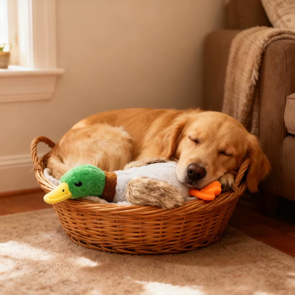 Quaki die Ente – Interaktives Hundespielzeug mit Sound