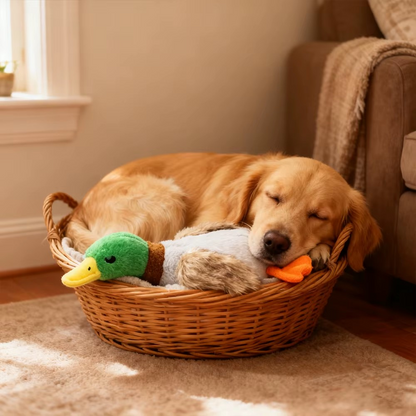 Quaki die Ente – Interaktives Hundespielzeug mit Sound