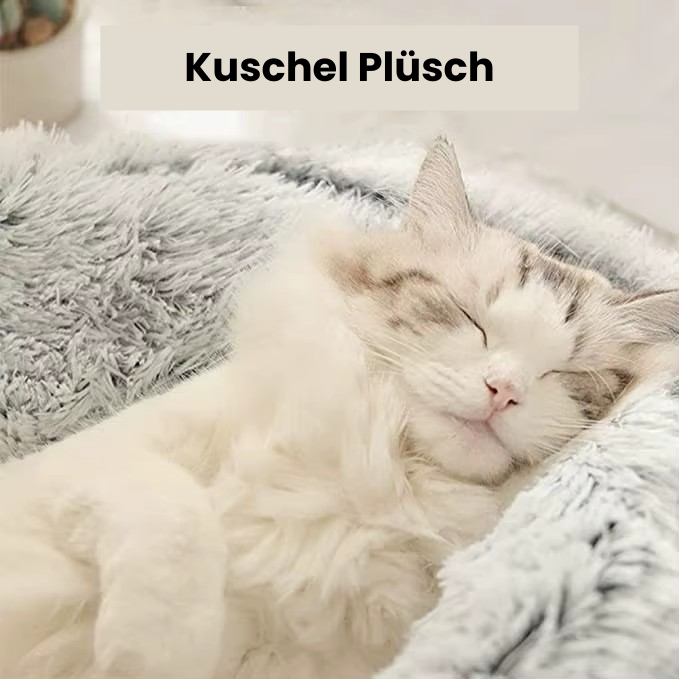 Winter Kuschel Plüsch Katzenbett