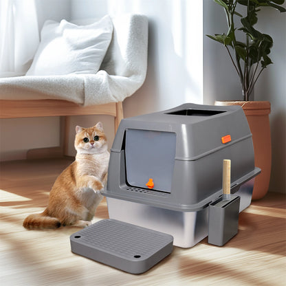 Purrfect Steel Edelstahl-Katzentoilette