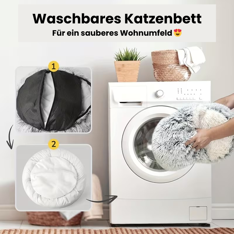 Winter Kuschel Plüsch Katzenbett